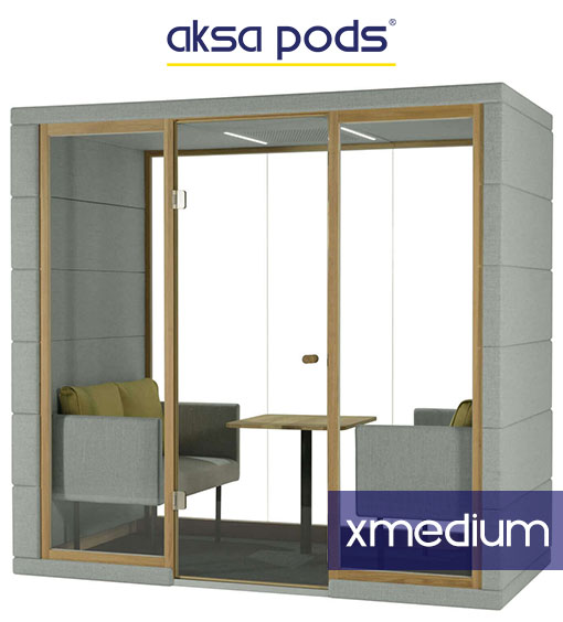 akustik görüşme kabini aksa acoustic pods xmedium models