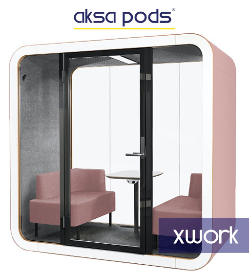 akustik görüşme kabini aksa acoustic pods xwork models